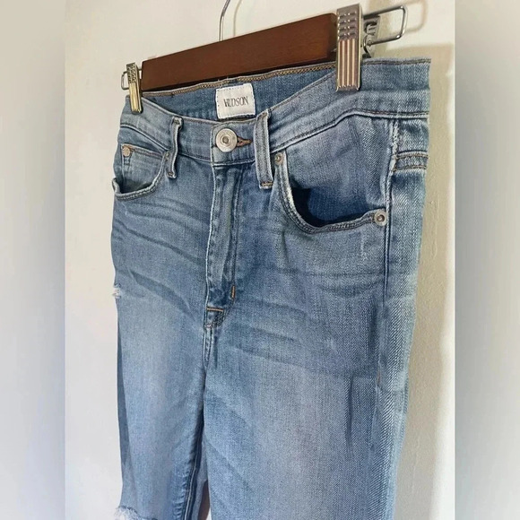Hudson Barbara High Waist Skinny Jean Size 27 Distressed Ankle GUC! 0012‎ - Picture 4 of 13